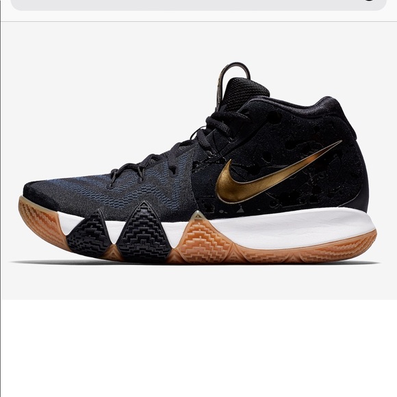 Nike Shoes - Kyrie 4 Pitch Blue/Metallic Gold.